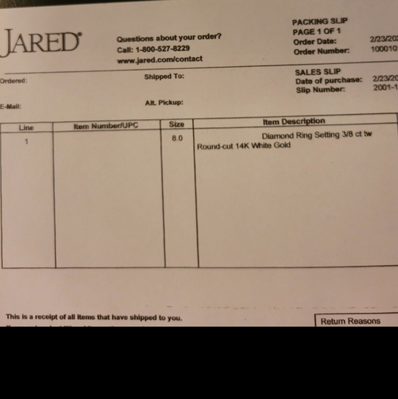 Jared Diamond Engagement Ring 3/8 ct 14k White Gold - Picture 11 of 11